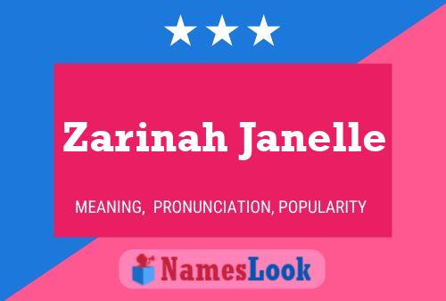 Zarinah Janelle Naam Poster