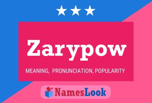 Zarypow Naam Poster