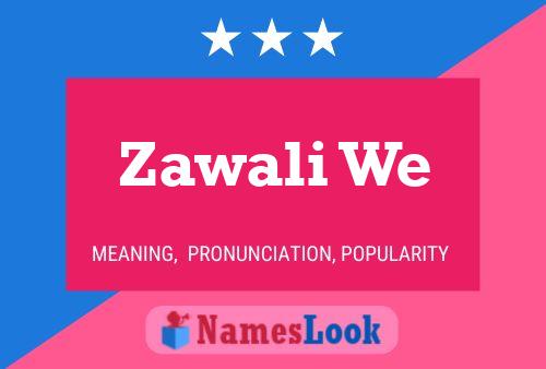 Zawali We Naam Poster