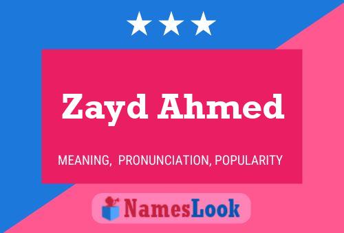 Zayd Ahmed Naam Poster