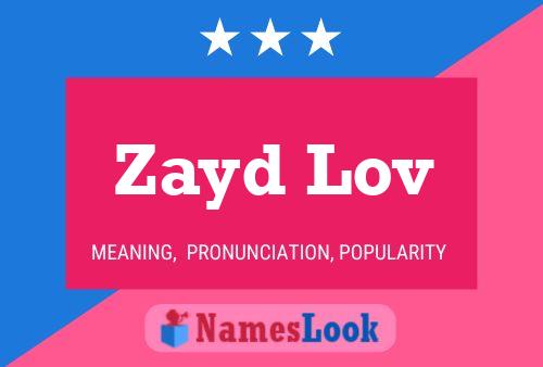 Zayd Lov Naam Poster