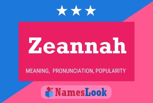 Zeannah Naam Poster