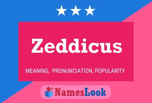 Zeddicus Naam Poster