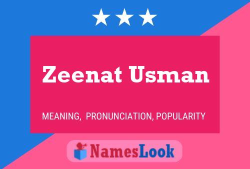 Zeenat Usman Naam Poster