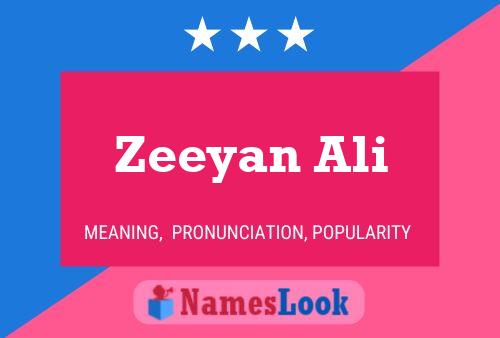 Zeeyan Ali Naam Poster