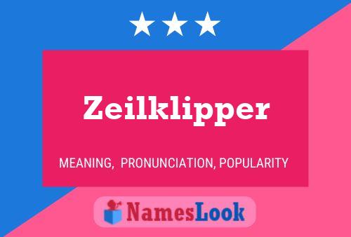 Zeilklipper Naam Poster