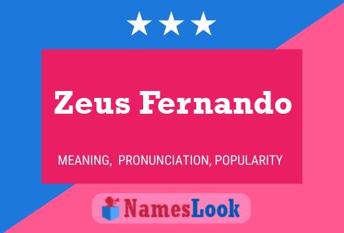 Zeus Fernando Naam Poster