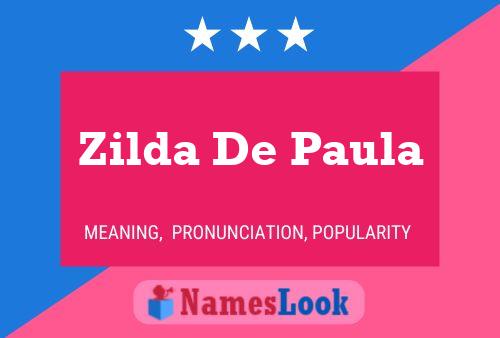 Zilda De Paula Naam Poster