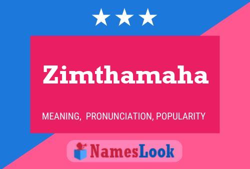 Zimthamaha Naam Poster