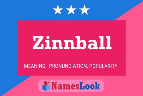 Zinnball Naam Poster