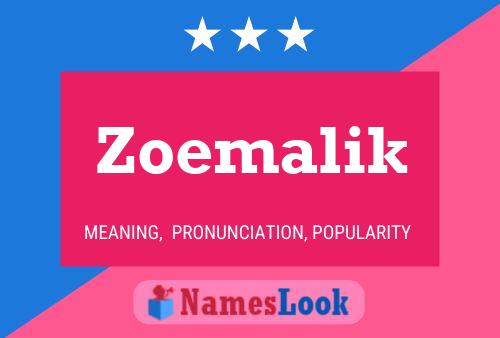 Zoemalik Naam Poster