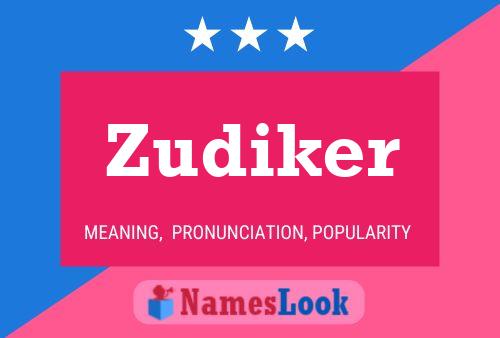 Zudiker Naam Poster