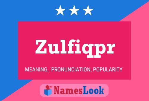 Zulfiqpr Naam Poster